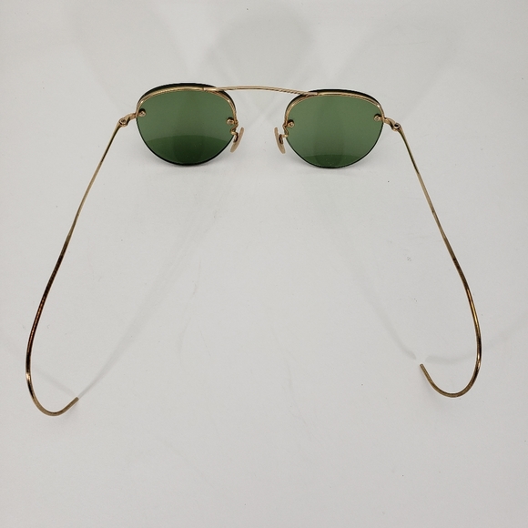 Vintage B&L Bausch & Lomb 12K Gold Filled Sunglasses Rimway Ful-Vue /w Case - Picture 3 of 11